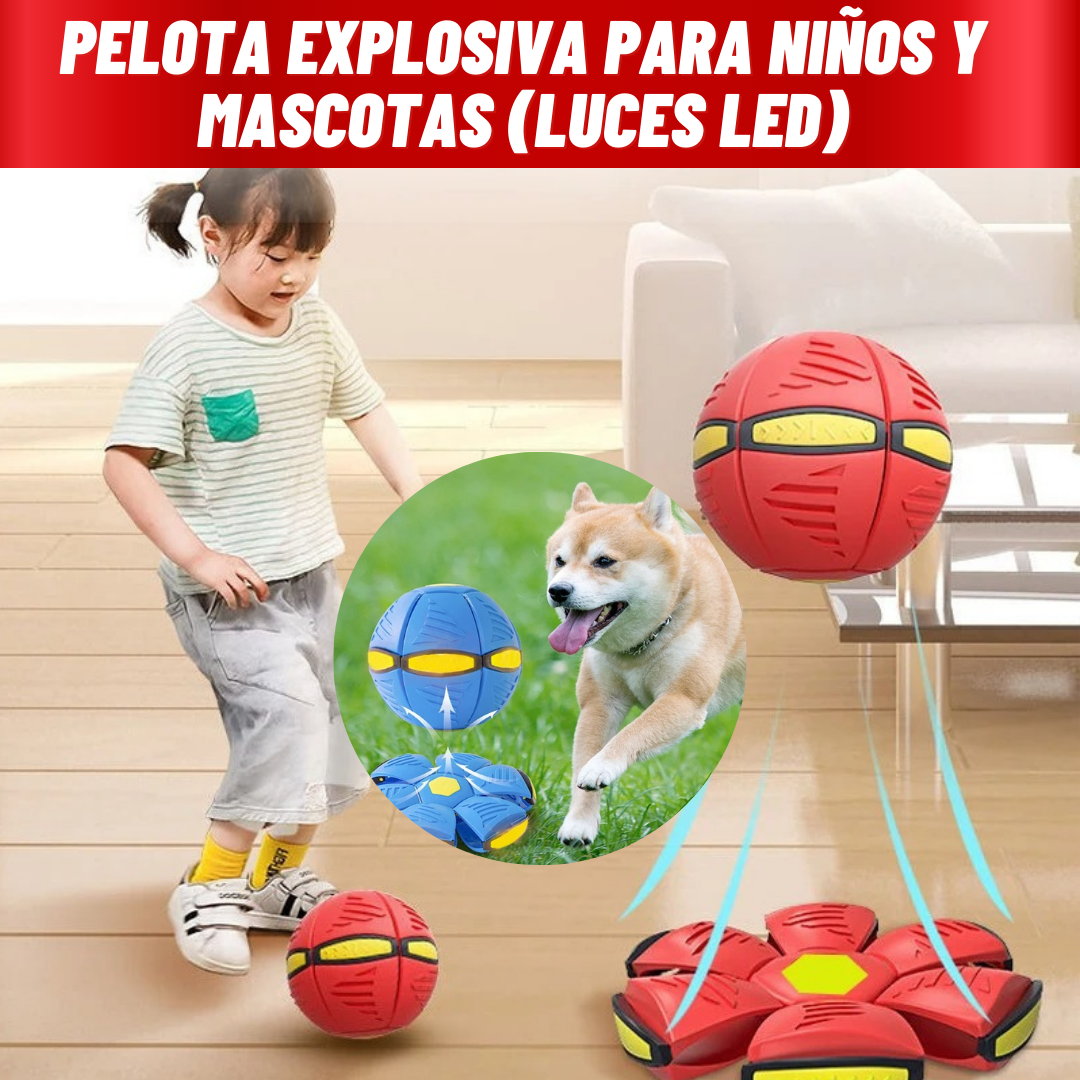 PELOTA EXPLOSIVA CON LUCES LED