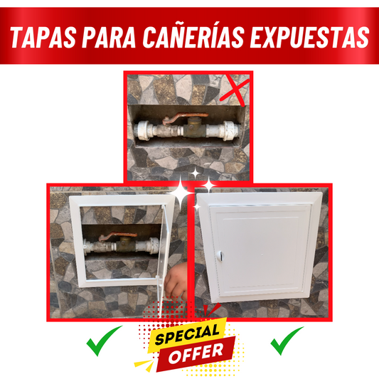 TAPAS PARA CAÑERÍAS EXPUESTAS